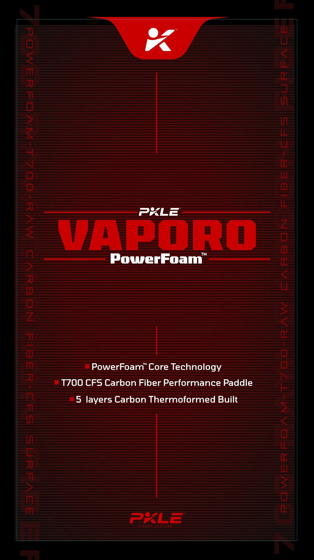 VAPORO PowerFoam - new model of pickleball paddle