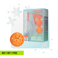 PicklePro Junior 40-Hole - 12-Pack Pickleball Balls USAP Approved