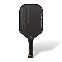 PicklePro Max X Core carbon fiber pickleball paddle with CFS finish, black face, and USAP approved design