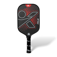 PKLE VAPORO PowerFoam foam core pickleball paddle with black face, red graphics, and USA Pickleball approved design